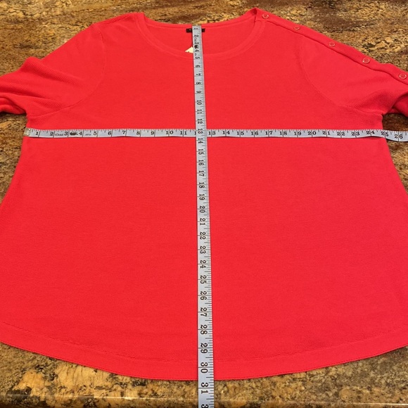 TALBOTS PLUS, 2X, Classy & Gorgeous, Long Sleeve Pullover Sweater Top, Pink, NWT - Picture 13 of 14